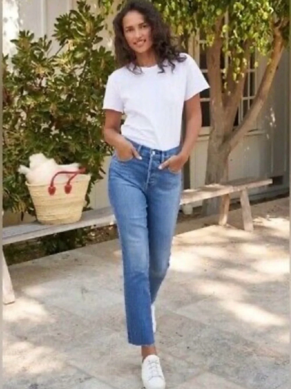 Frank & Eileen- Cork Everyday Jeans Raw Hem Antique Blue.Size 31